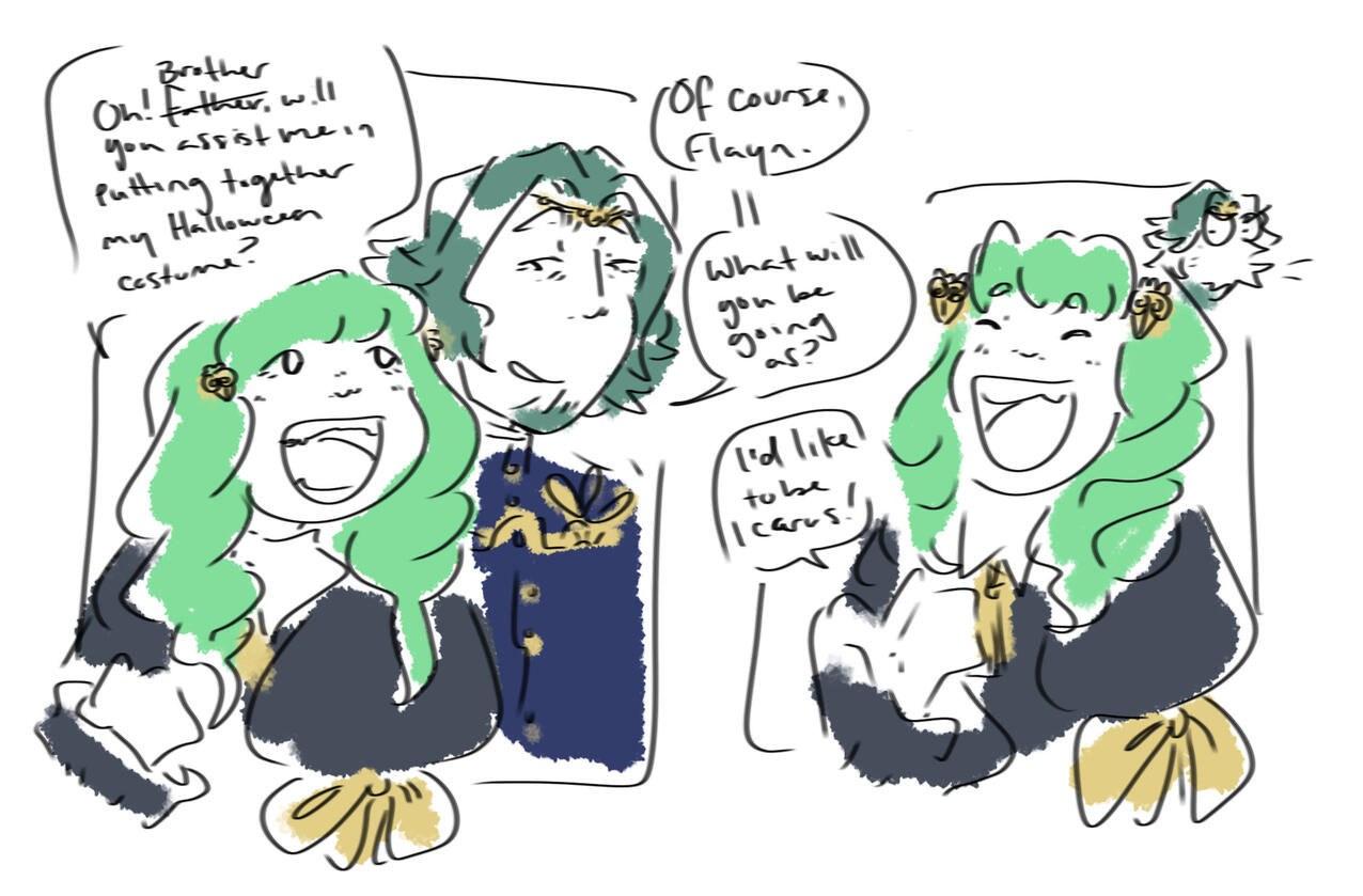 Seteth and Flayn lys
