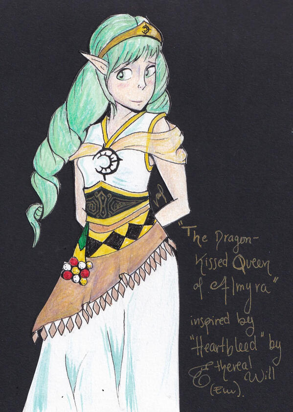 The Dragon-Kissed Queen of Almyra Blazing VanP