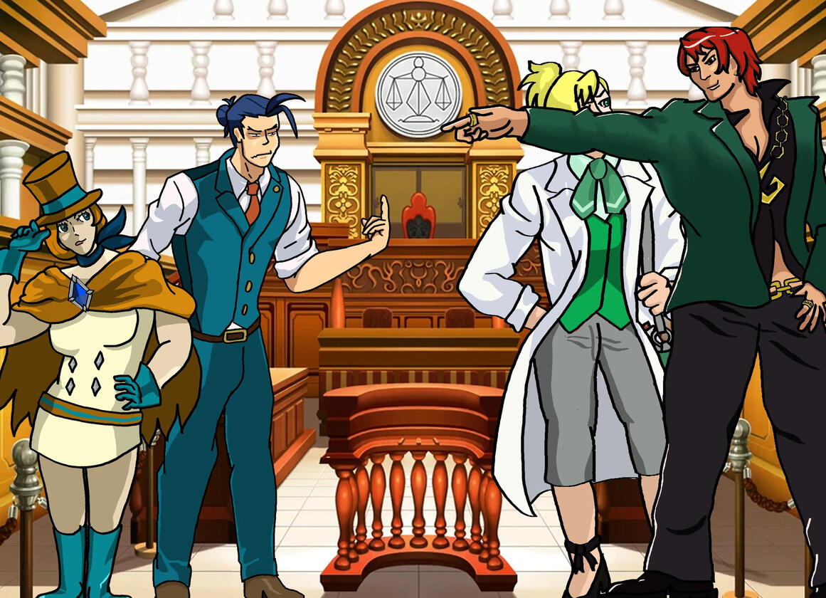 Sylvix (Ace Attorney AU) abbi/marcel